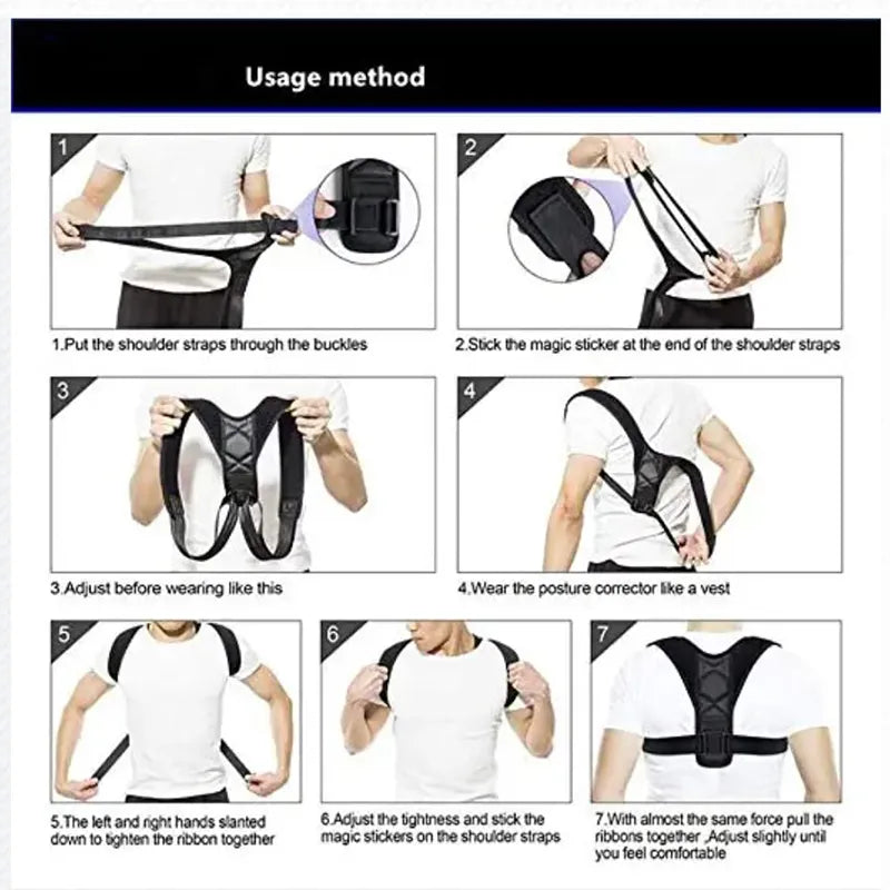 Corrector De Postura Espalda Y Clavicula