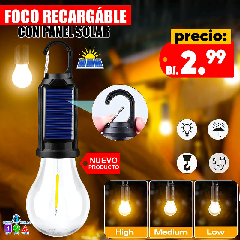 Ampolleta Solar Recargable Camping - Varietas Chile - Santiago