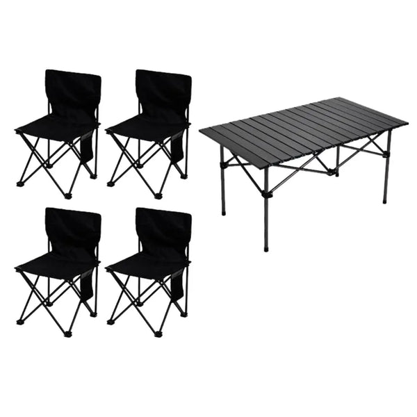 Silla Y Mesa Para Camping Juego 5 Piezas