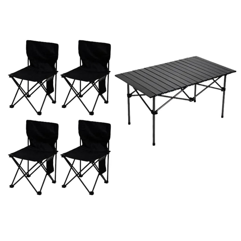 Silla Y Mesa Para Camping Juego 5 Piezas