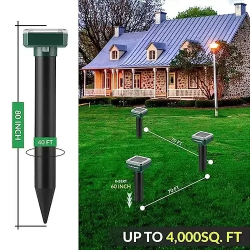 Estaca Solar Con Repelente Ratas Ratones -en tu casa Chile - Santiago