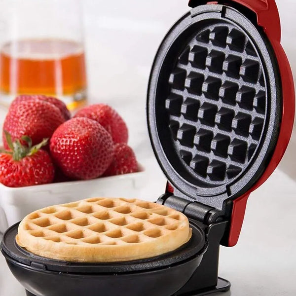 Mini Wafflera Redonda Para Reposteria