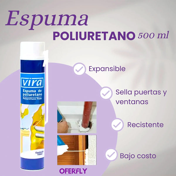 Espuma Expansiva Poliuretano Spray 750Ml - Varietas Chile - Santiago