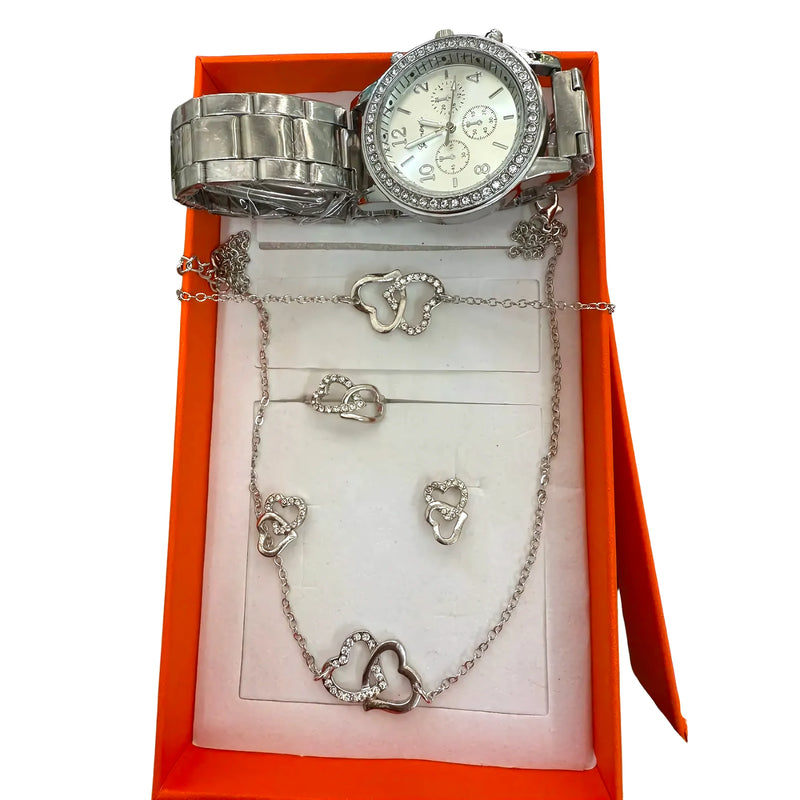 Set 6 Pzs Reloj Cuarzo Collar Pulsera - Varietas Chile - Santiago