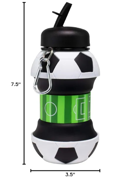 Botella De Agua Futbol Plegable