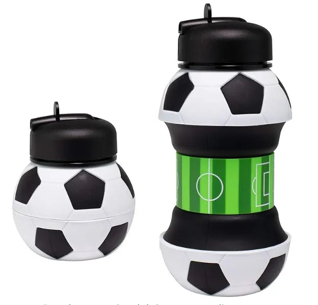 Botella De Agua Futbol Plegable