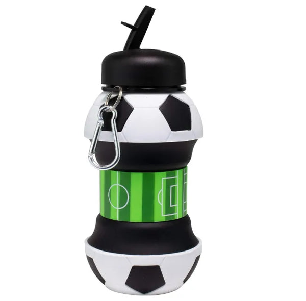 Botella De Agua Futbol Plegable