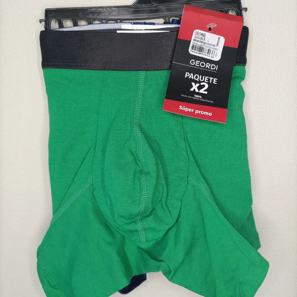 Boxer Algodon Medio Duo Pack