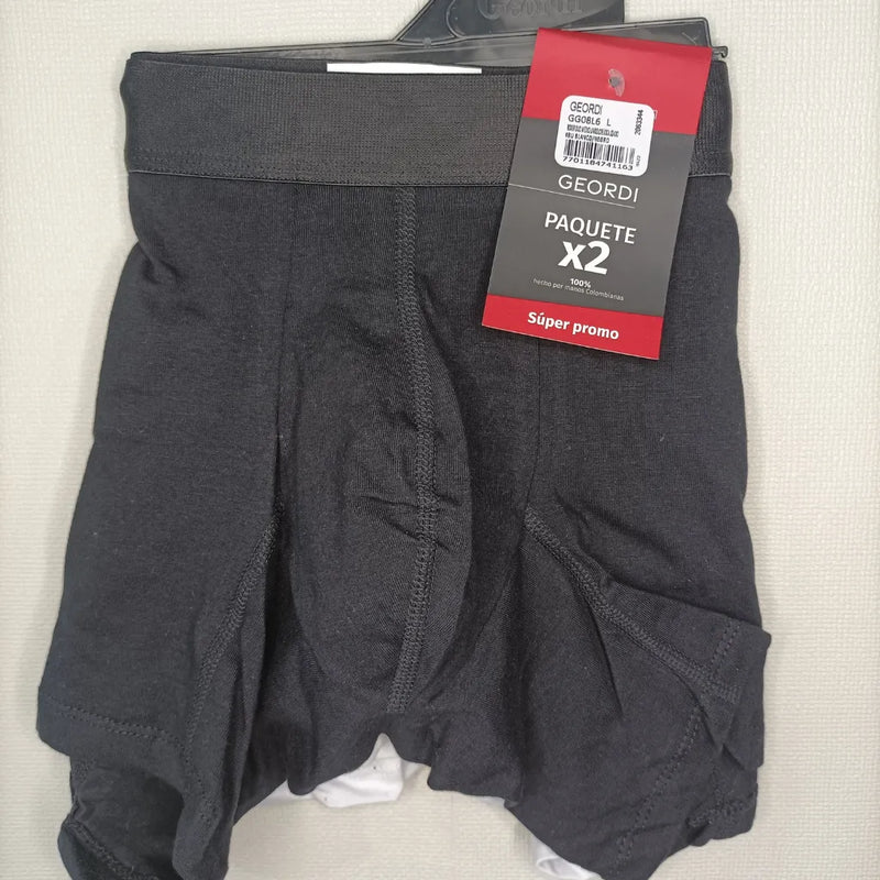 Boxer Algodon Medio Duo Pack