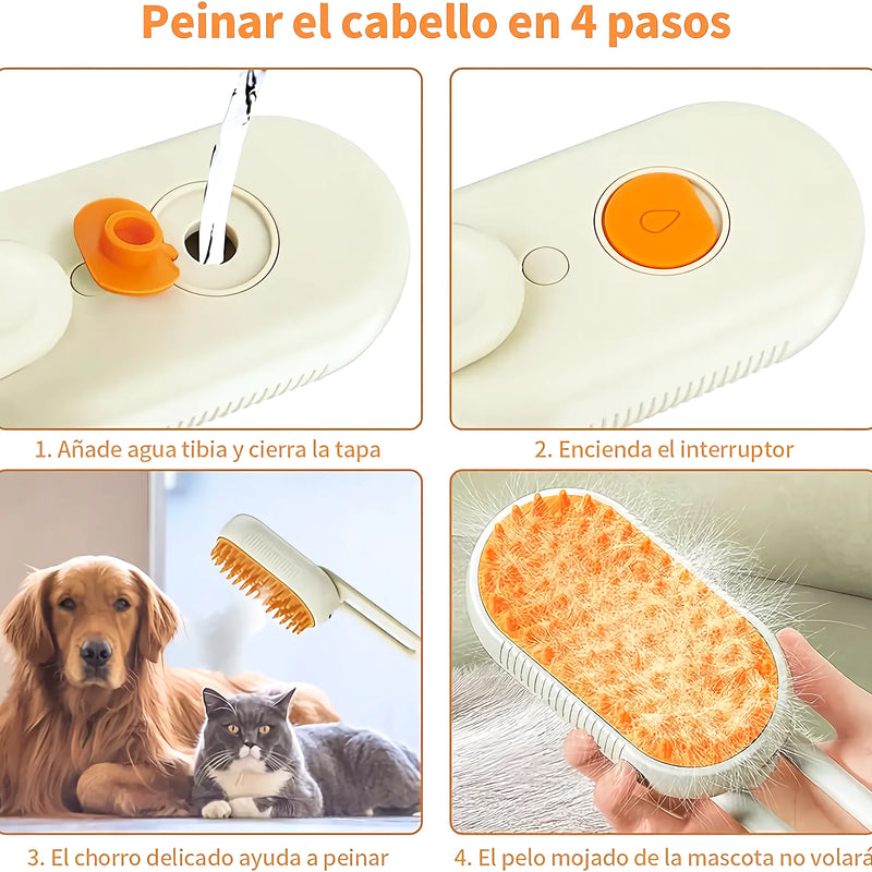 Cepillo A Vapor Mascotas 3En1 Limpieza - Varietas Chile - Santiago