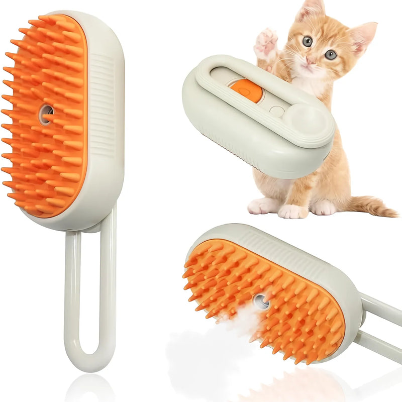 Cepillo A Vapor Mascotas 3En1 Limpieza