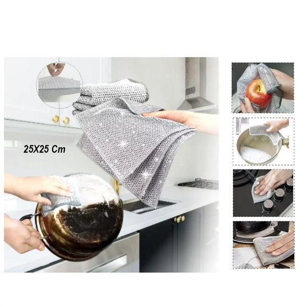 X5 Paño Limpieza Metálico Multifuncional