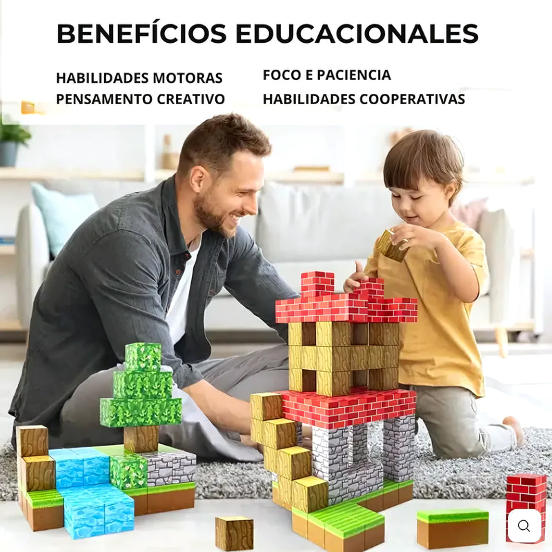 Bloques Mangneticos Premium 75 Piezas - Varietas Chile - Santiago