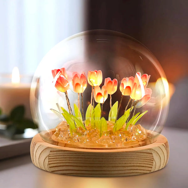 Lampara Led Esfera De Tulipanes - Varietas Chile - Santiago
