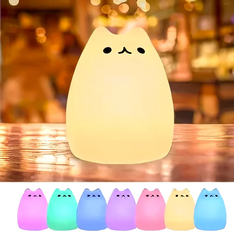 Lampara Led Gato De Silicona Colores - Varietas Chile - Santiago