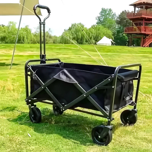 Carro Camping Plegable Negro Con 4 Rueda - Varietas Chile - Santiago