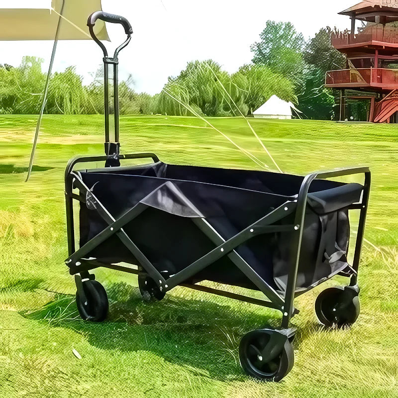 Carro Camping Plegable Negro Con 4 Rueda - Varietas Chile - Santiago