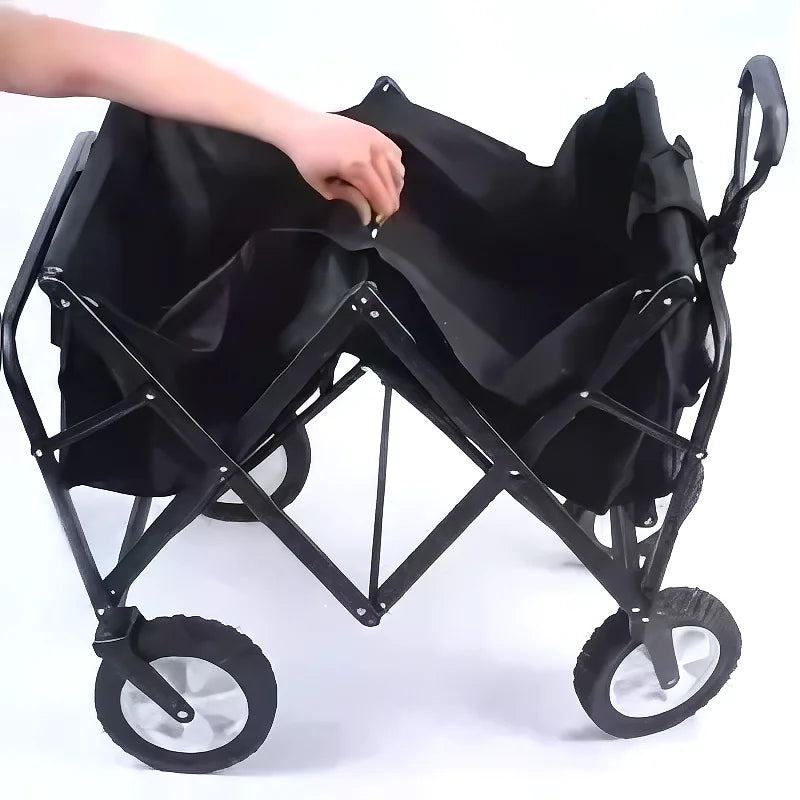 Carro Camping Plegable Negro Con 4 Rueda - Varietas Chile - Santiago