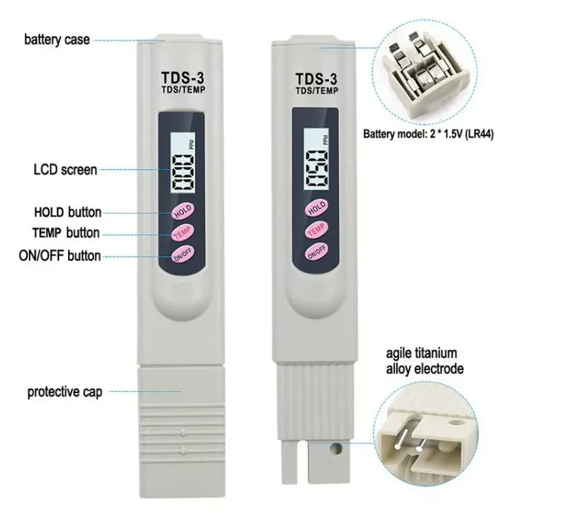 Medidor De Pureza Del Agua Tds