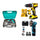 Kit Taladro Amoladora Pistola Clavo