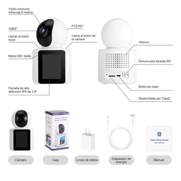 Camara Seguridad Videollamadas Ip Wifi
