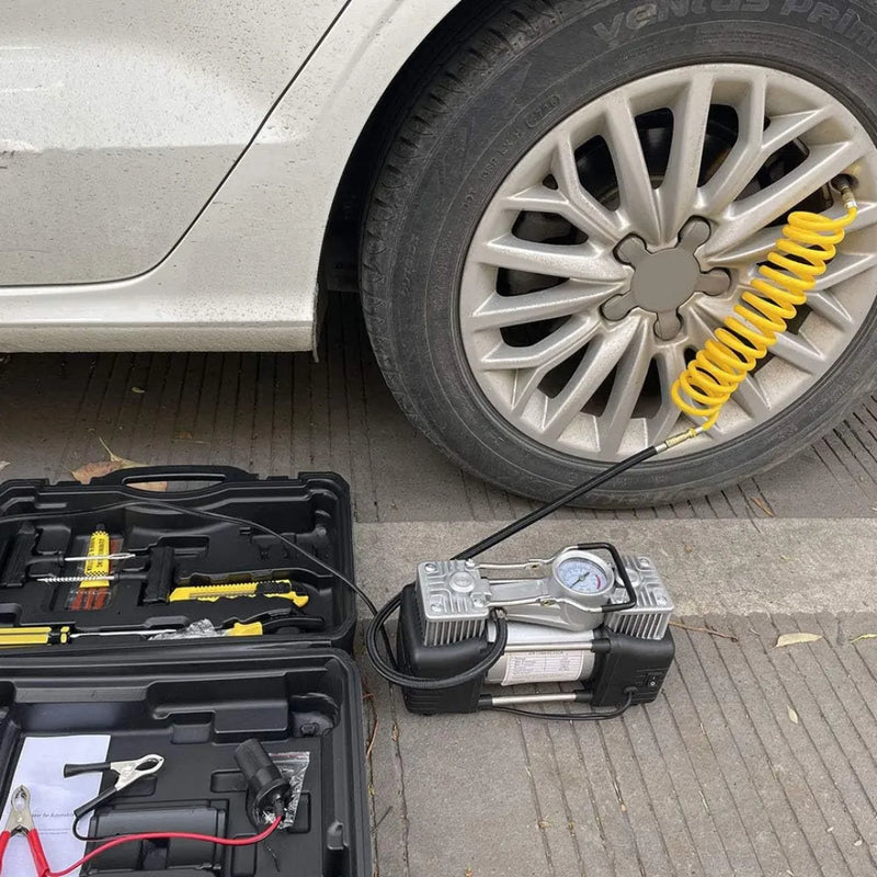 Kit Compresor De Aire Auto 12V Portátil -en tu casa Chile - Santiago