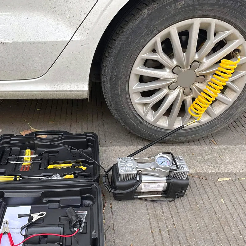 Kit Compresor De Aire Auto 12V Portátil - Varietas Chile - Santiago