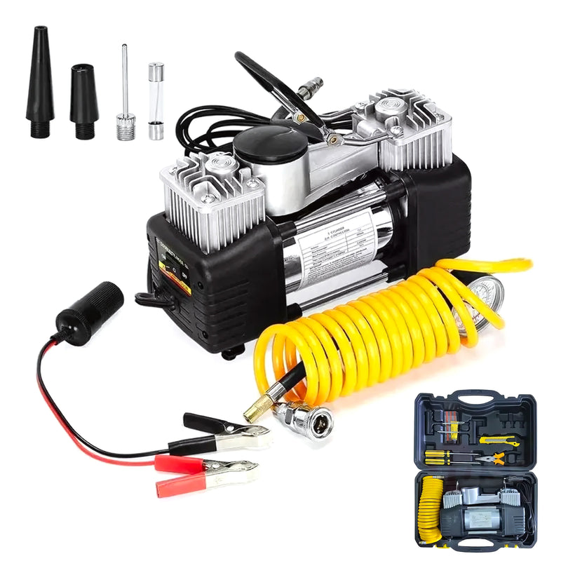 Kit Compresor De Aire Auto 12V Portátil - Varietas Chile - Santiago