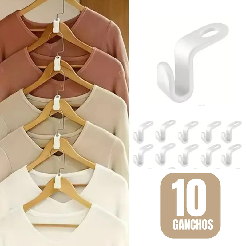 Set 10 Gancho Multifuncion Conectot