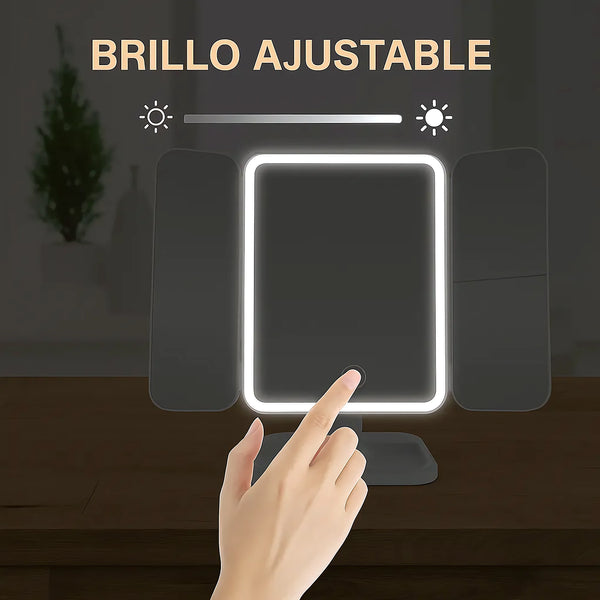 Espejo Luz Led Plegable Maquillaje - Varietas Chile - Santiago