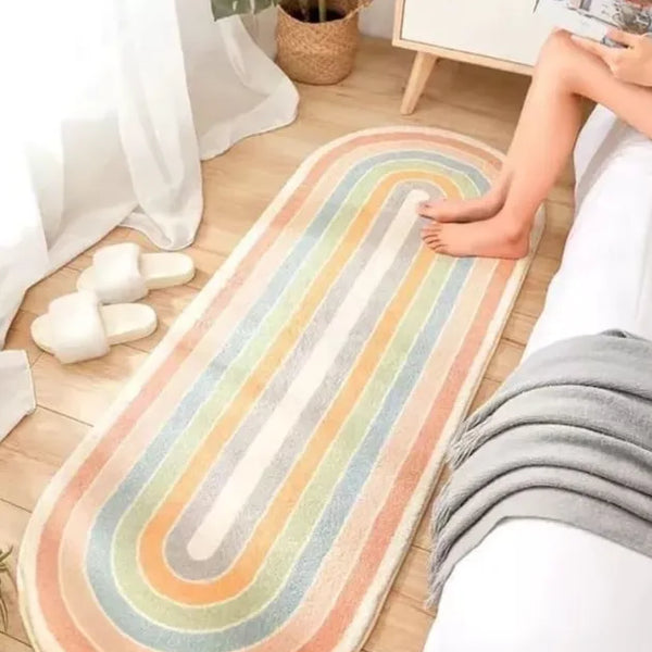 Alfombra De Arcoíris Bajada De Cama