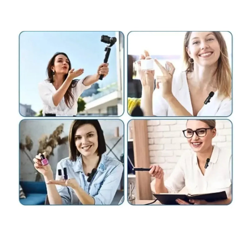 Pack 2 Microfonos Inalambrico Usb C Y Ip