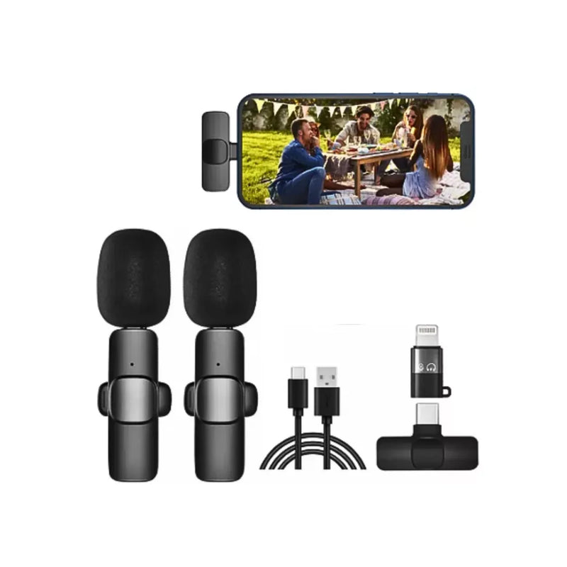 Pack 2 Microfonos Inalambrico Usb C Y Ip
