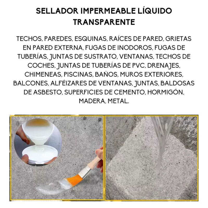 4 Sellador Adhesivo Transparente Everque