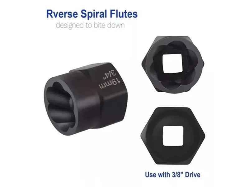 Set Dados Extractores Pernos 9 A 19Mm