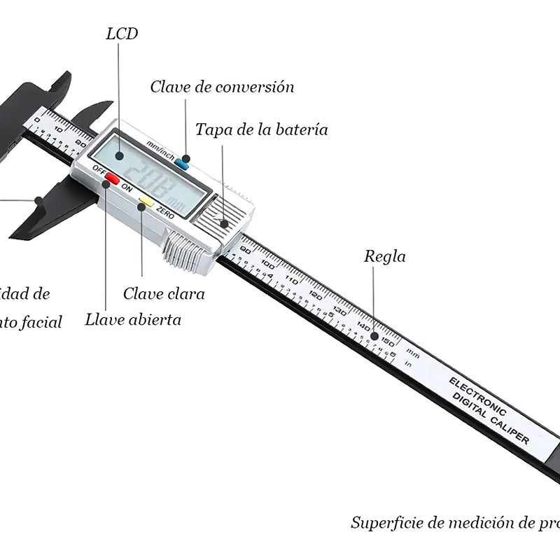 Pie De Metro Digital 0 150Mm Caliper - Varietas Chile - Santiago