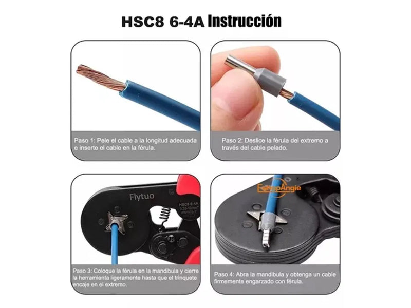 Alicate Crimpeadora 1200 Terminales