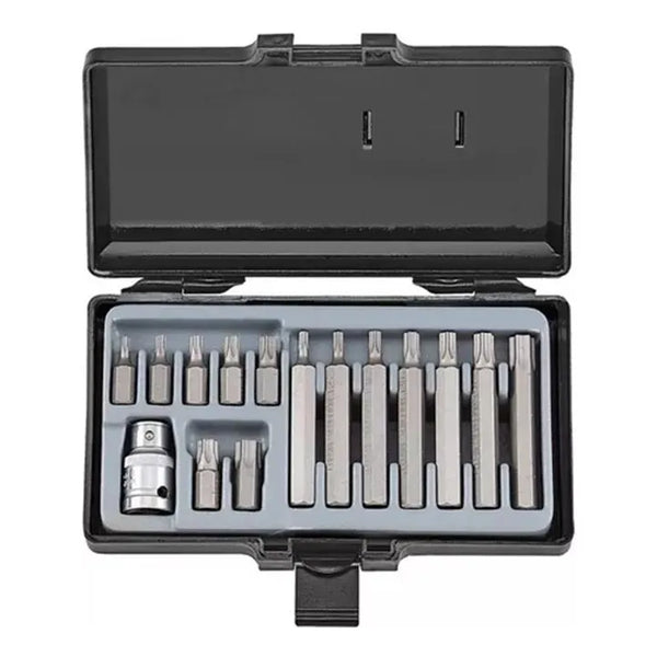 Juego De Puntas Torx T20 T55 15 Piezas