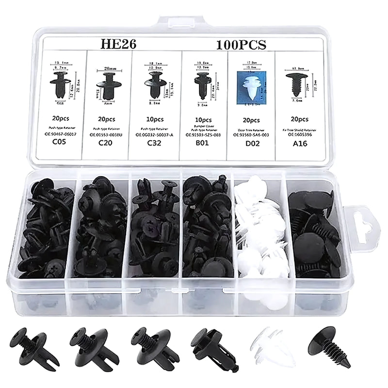 Kit 100 Clip Broche Retencion Plastico - Varietas Chile - Santiago
