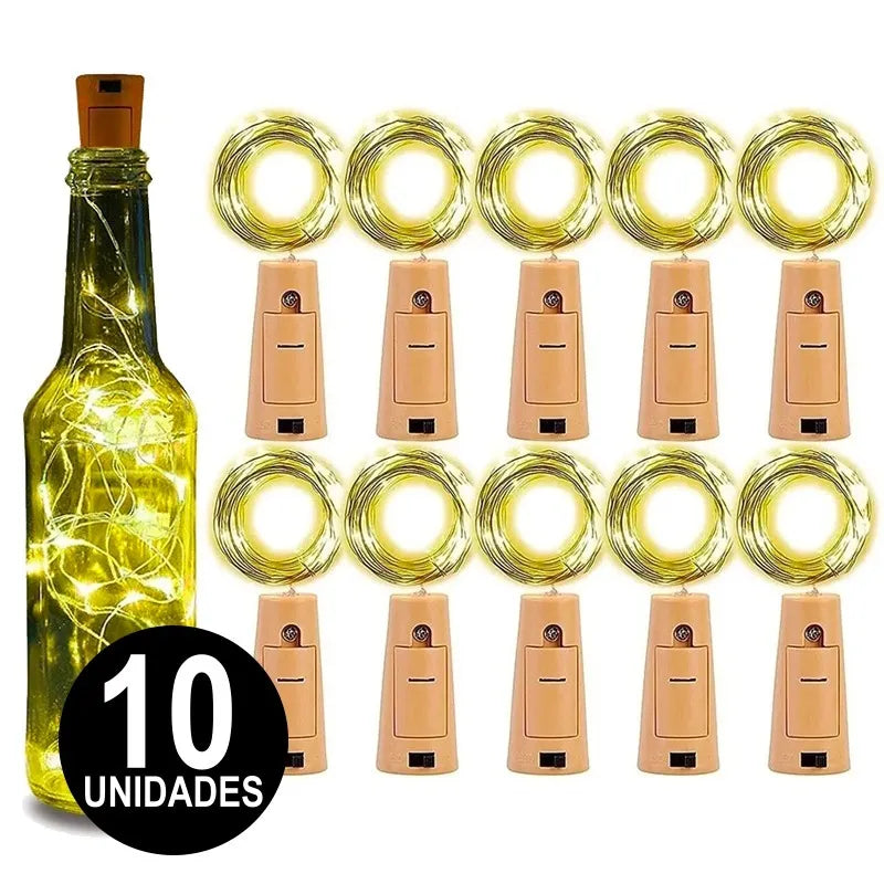 Pack 10 Luces Corcho Calida