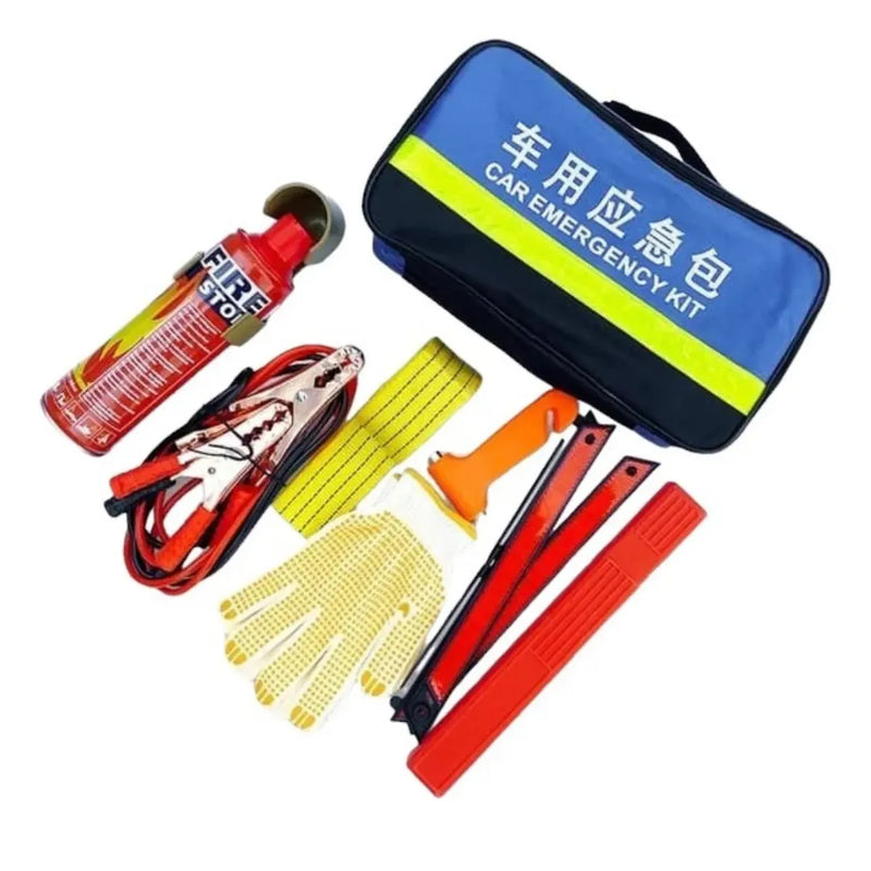 Kit Emergencia Seguridad Auto 7 Piezas