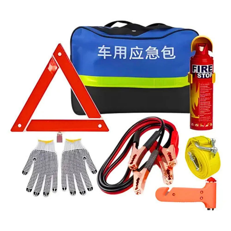 Kit Emergencia Seguridad Auto 7 Piezas
