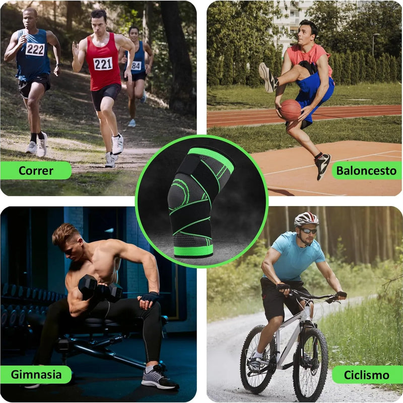 Rodillera Elastica Compresión Ajustable