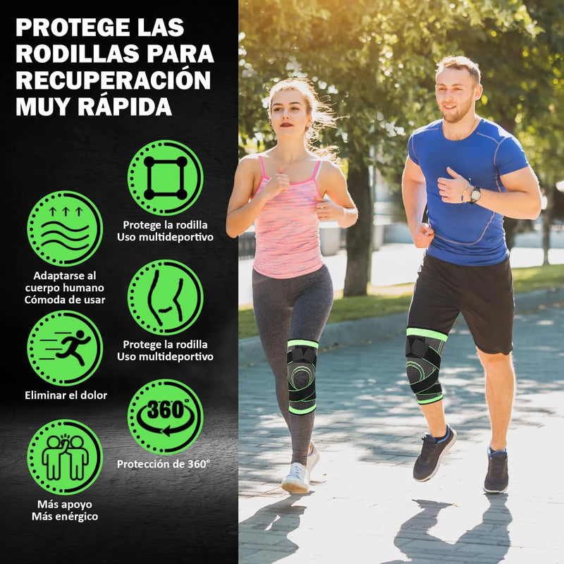 Rodillera Elastica Compresión Ajustable