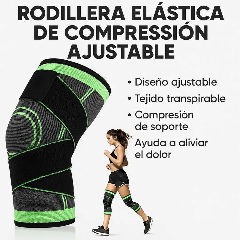 Rodillera Elastica Compresión Ajustable
