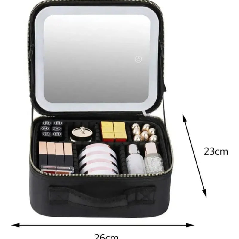 Estuche Maquillaje Portátil Con Luz Led -en tu casa Chile - Santiago