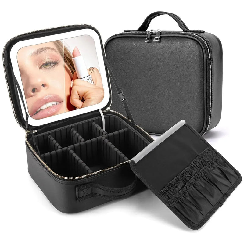 Estuche Maquillaje Portátil Con Luz Led -en tu casa Chile - Santiago