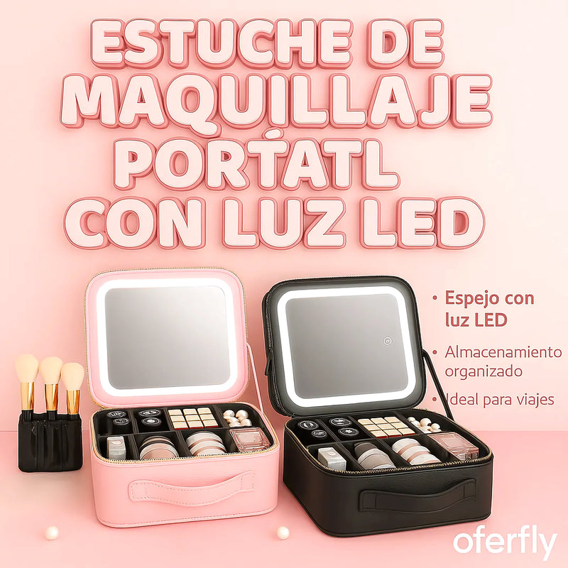 Estuche Maquillaje Portátil Con Luz Led - Varietas Chile - Santiago
