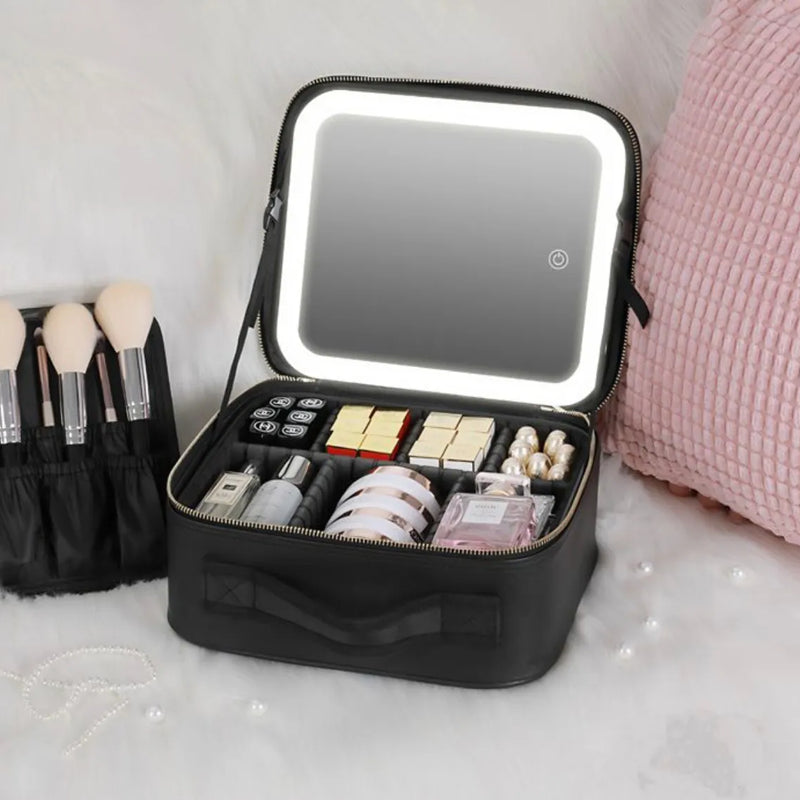 Estuche Maquillaje Portátil Con Luz Led -en tu casa Chile - Santiago