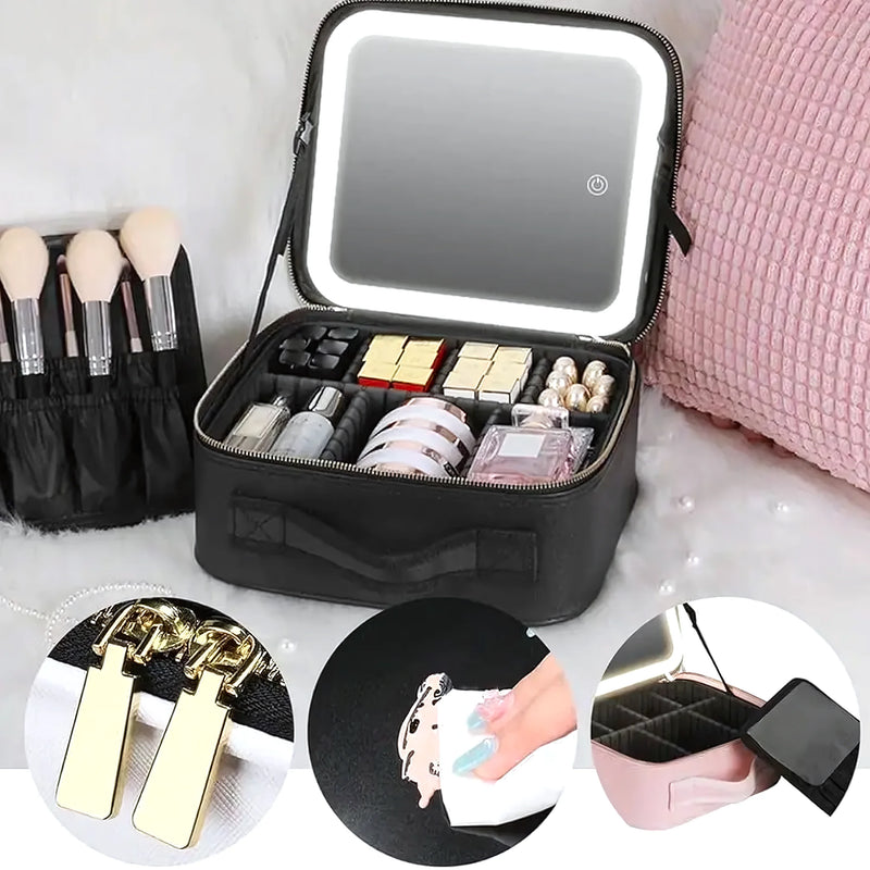 Estuche Maquillaje Portátil Con Luz Led - Varietas Chile - Santiago
